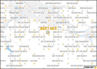 map of Borthen