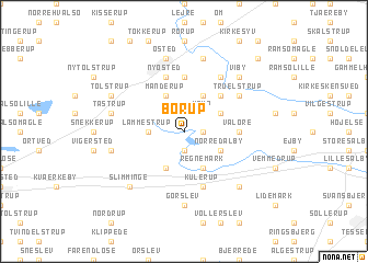 map of Borup