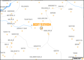 map of Boryermah