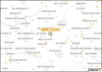 map of Borzënki