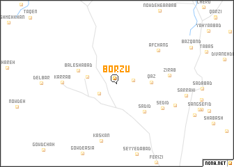 map of Borzū
