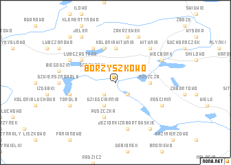 map of Borzyszkowo