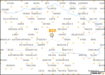 map of Bor