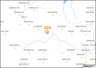 map of Bor