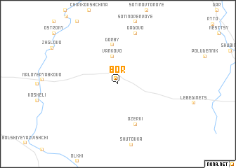 map of Bor