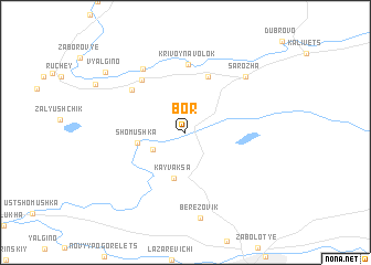 map of Bor