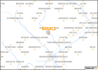 map of Bošáca