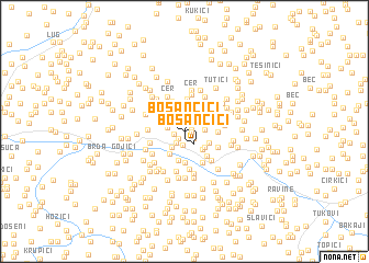 map of Bosančići