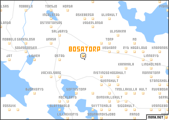 map of Bosatorp