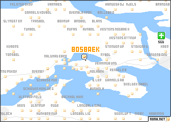 map of Bøsbæk