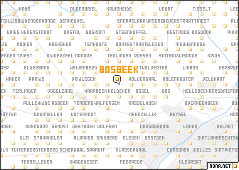 map of Bosbeek