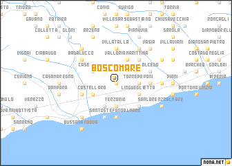 map of Boscomare