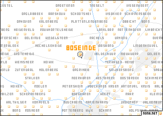 map of Boseinde