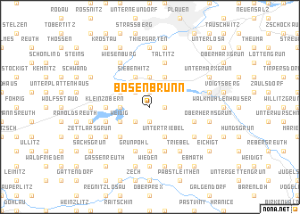 map of Bösenbrunn