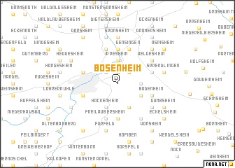 map of Bosenheim