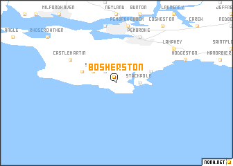 map of Bosherston