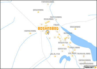 map of Boshrābād