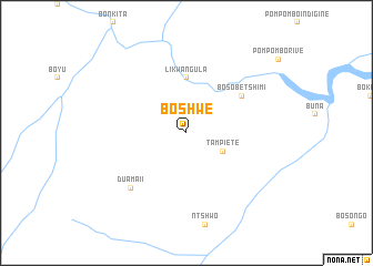 map of Boshwe