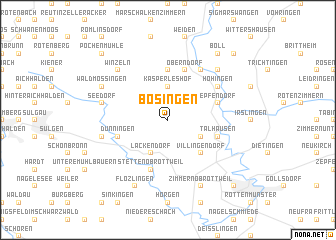 map of Bösingen