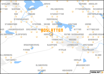 map of Boslätten
