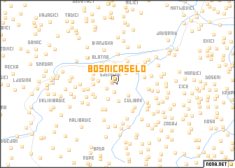 map of Bosnića Selo