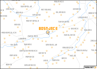 map of Bošnjace