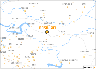 map of Bošnjaci