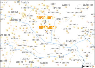 map of Bošnjaci