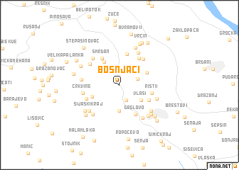 map of Bošnjaci