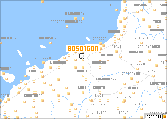 map of Bosongon