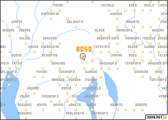 map of Boso