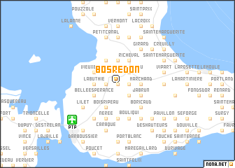 map of Bosrédon