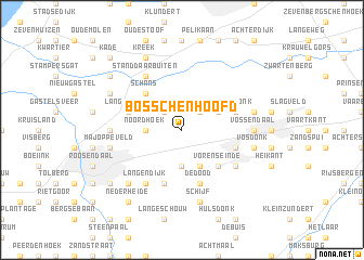 map of Bosschenhoofd