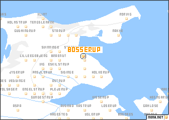 map of Bøsserup
