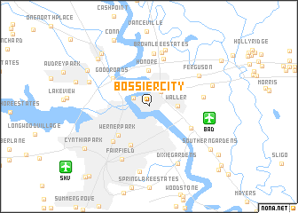 map of Bossier City