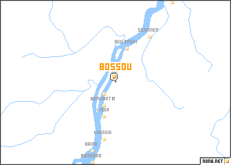 map of Bossou