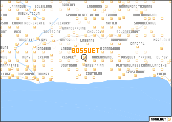 map of Bossuet