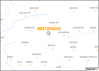 map of Bostandere