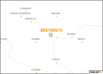 map of Bostan-Dyk