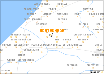 map of Bostedhede