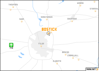 map of Bostick