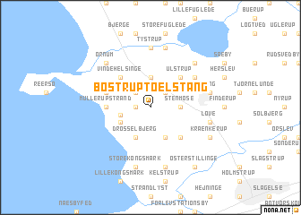 map of Bøstrup Toelstang