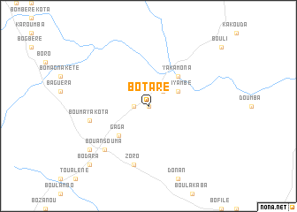 map of Botaré