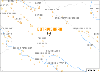 map of Botāvī Sarāb