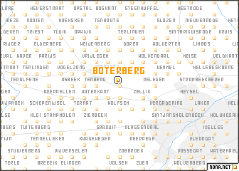 map of Boterberg