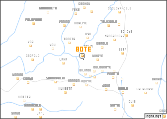 map of Boté