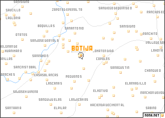 map of Botija