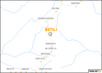 map of Botili