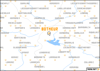 map of Botmeur