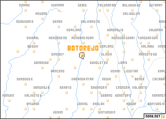 map of Botorejo